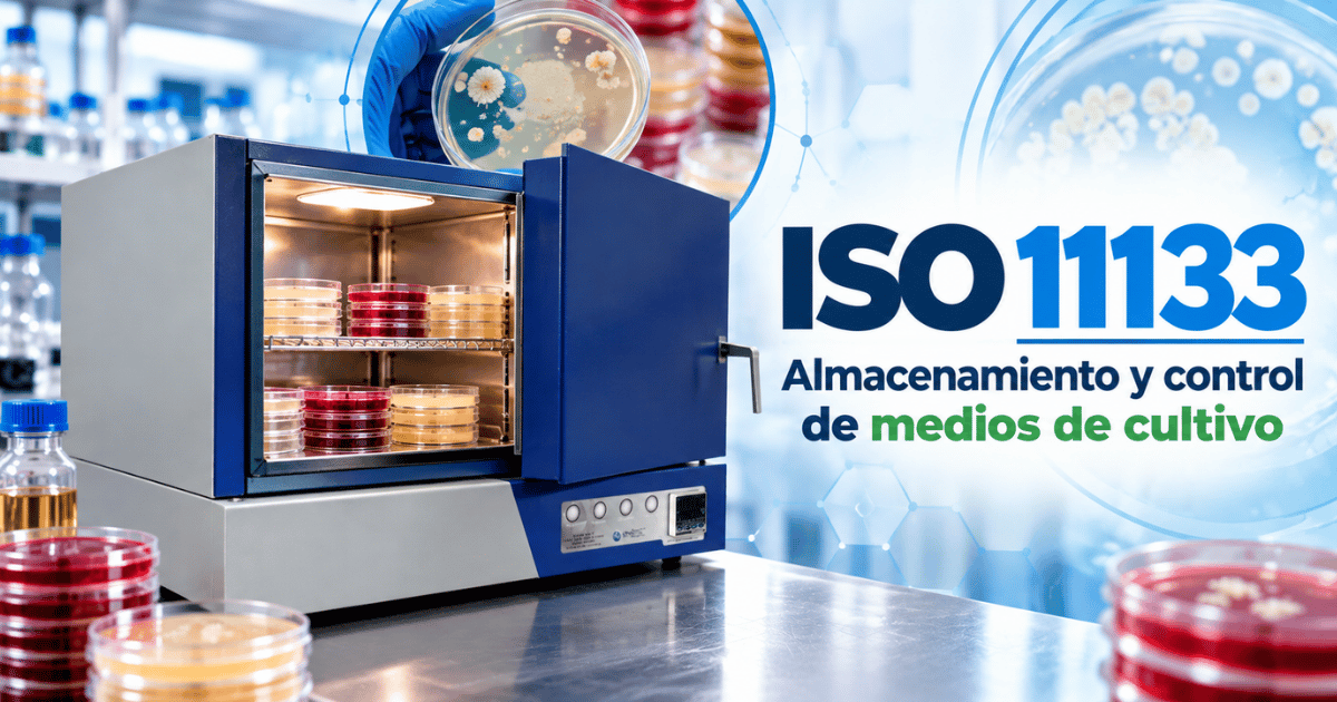 ISO 11133 Almacenamiento y control de medios de cultivo