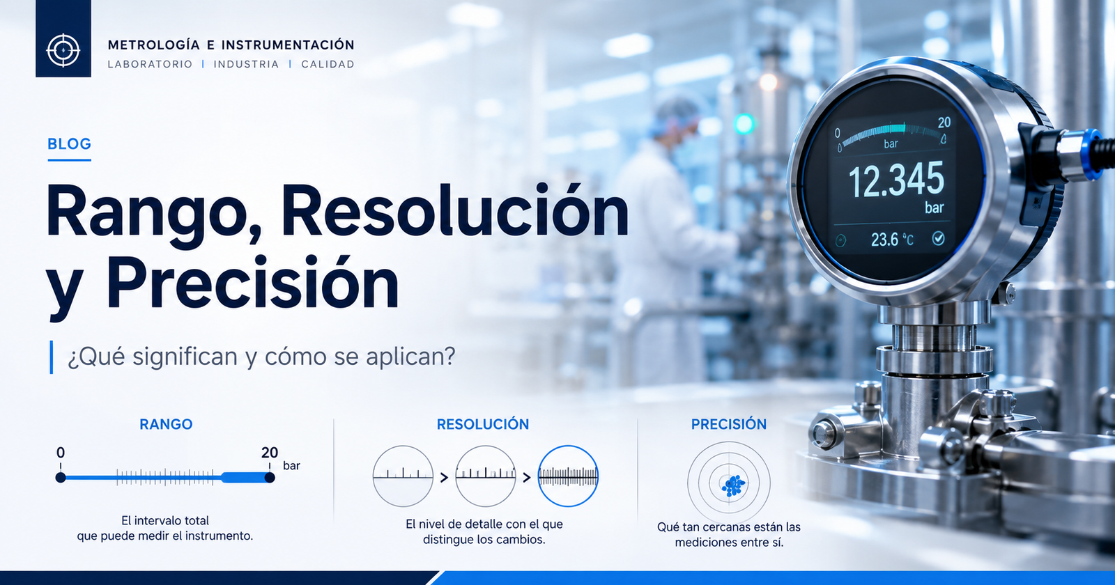 Desviación Estándar, Resolución y Rangos de Operación en Equipos Industriales y Laboratorio