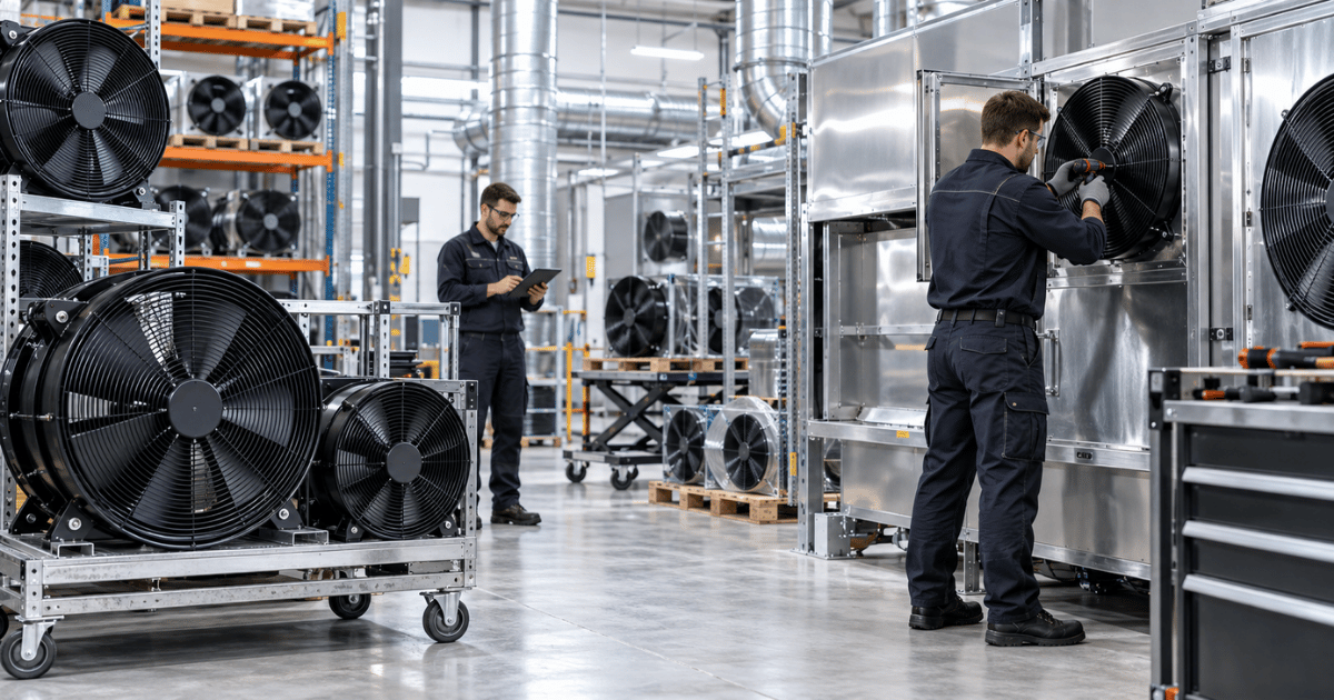 Ventiladores Axiales para Equipos Industriales y Laboratorio